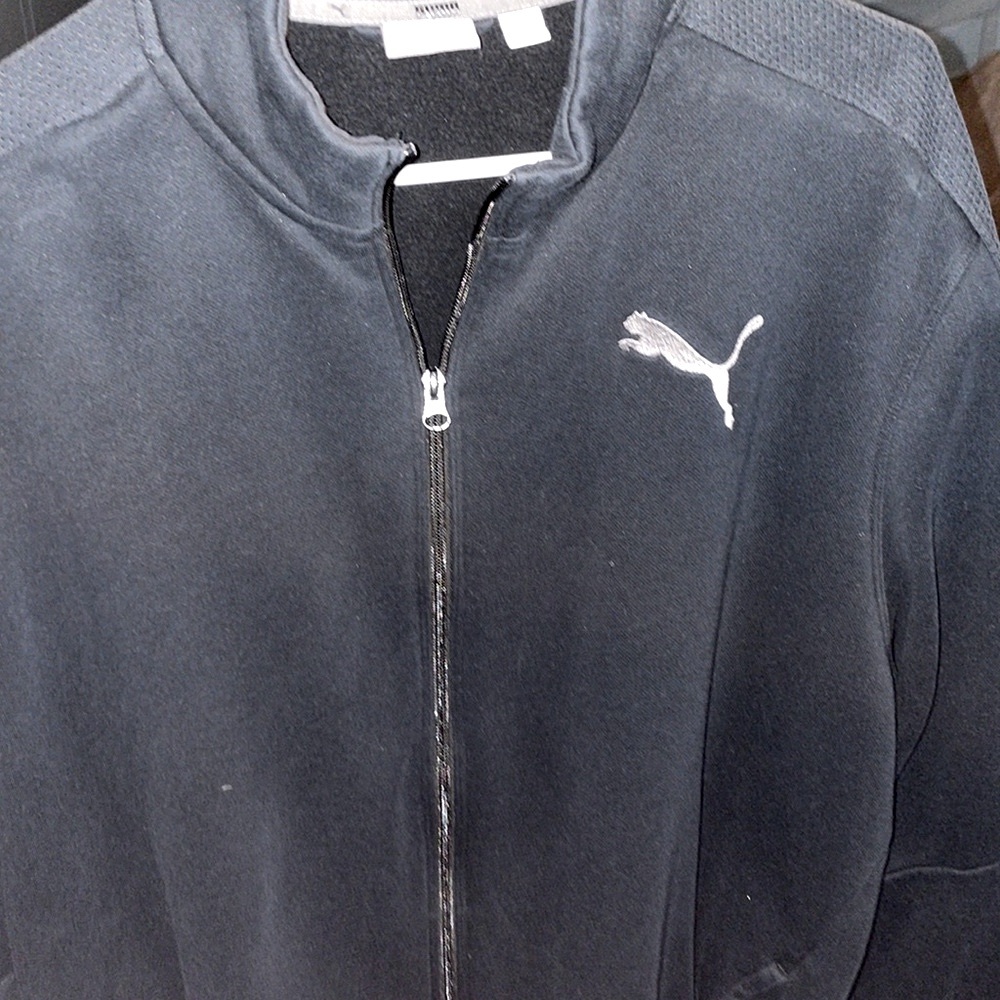 Puma zip up sweatshirt Black